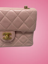 Chanel Mini Classic Flap Pink Leather