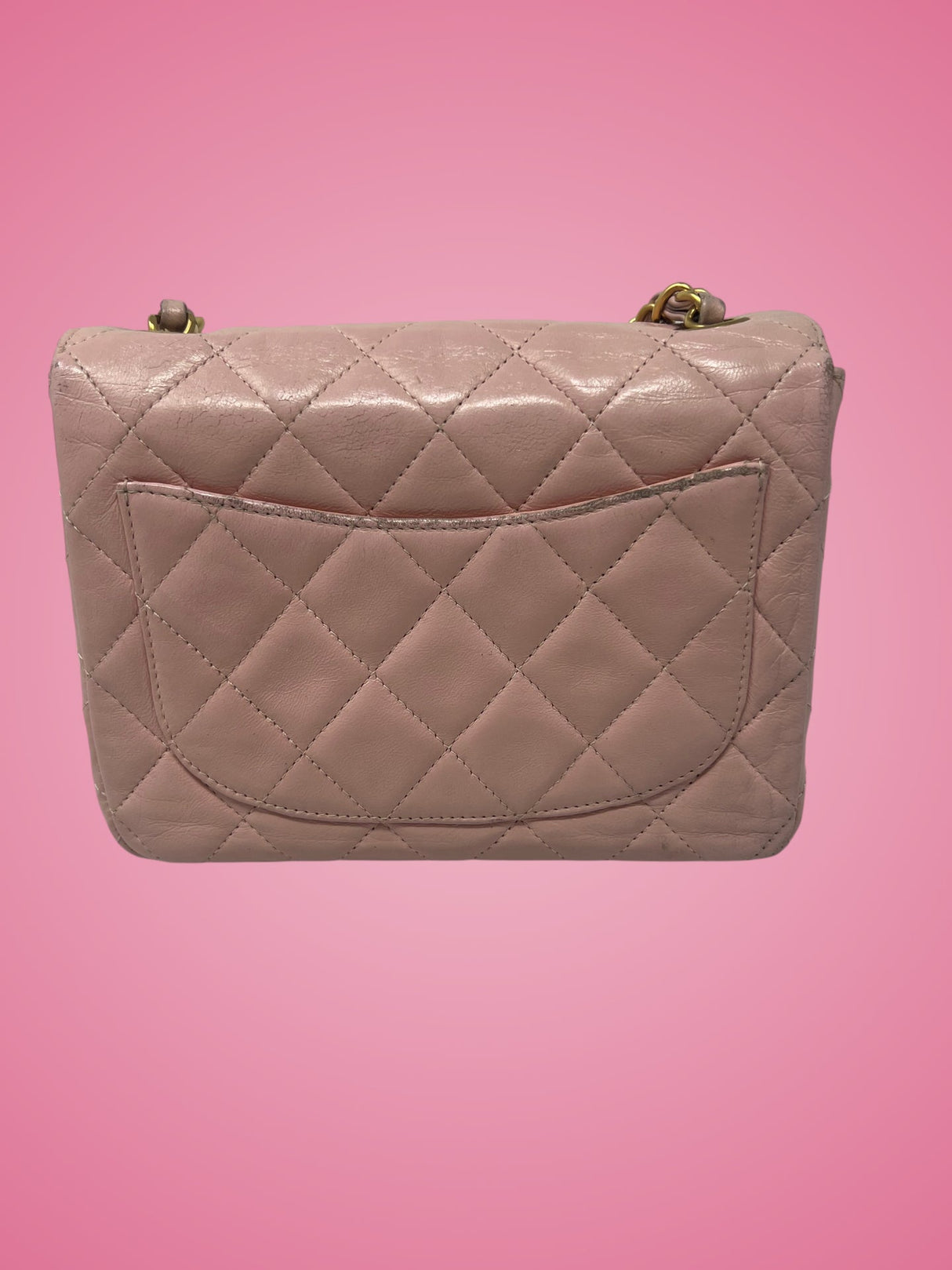 Chanel Mini Classic Flap Pink Leather