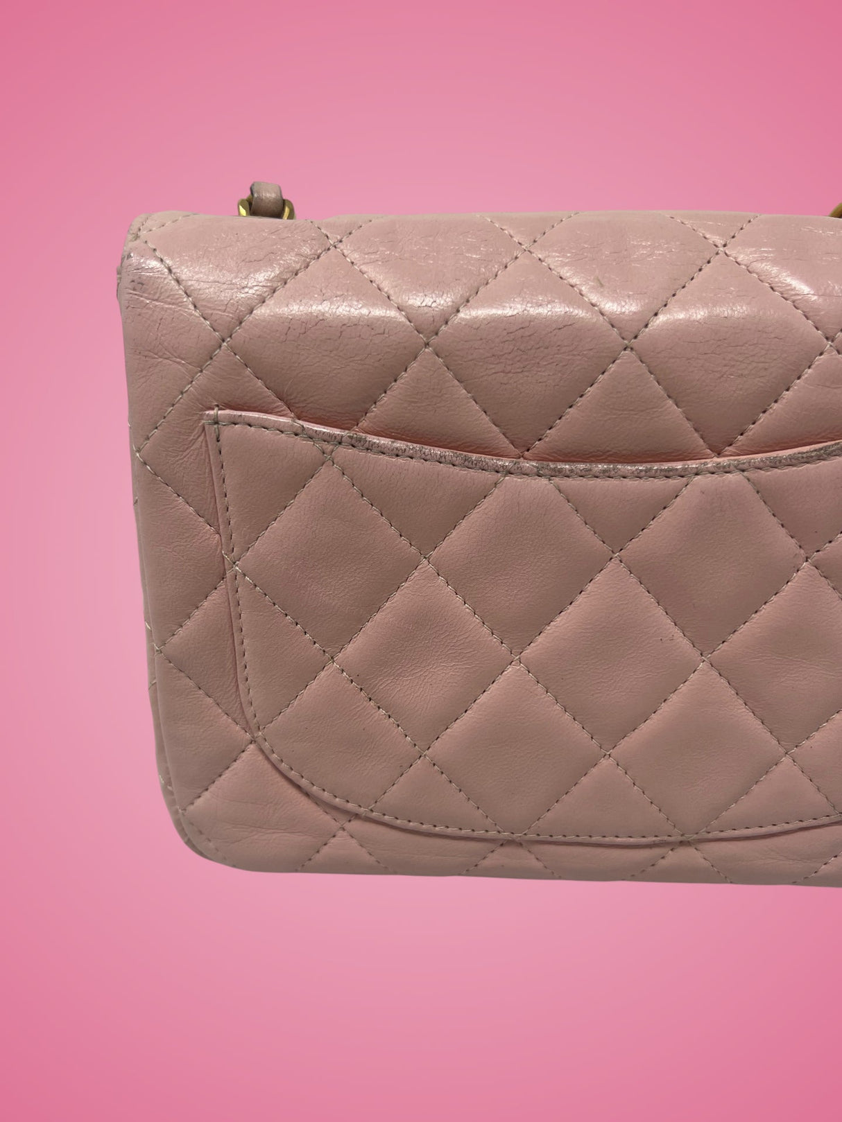 Chanel Mini Classic Flap Pink Leather