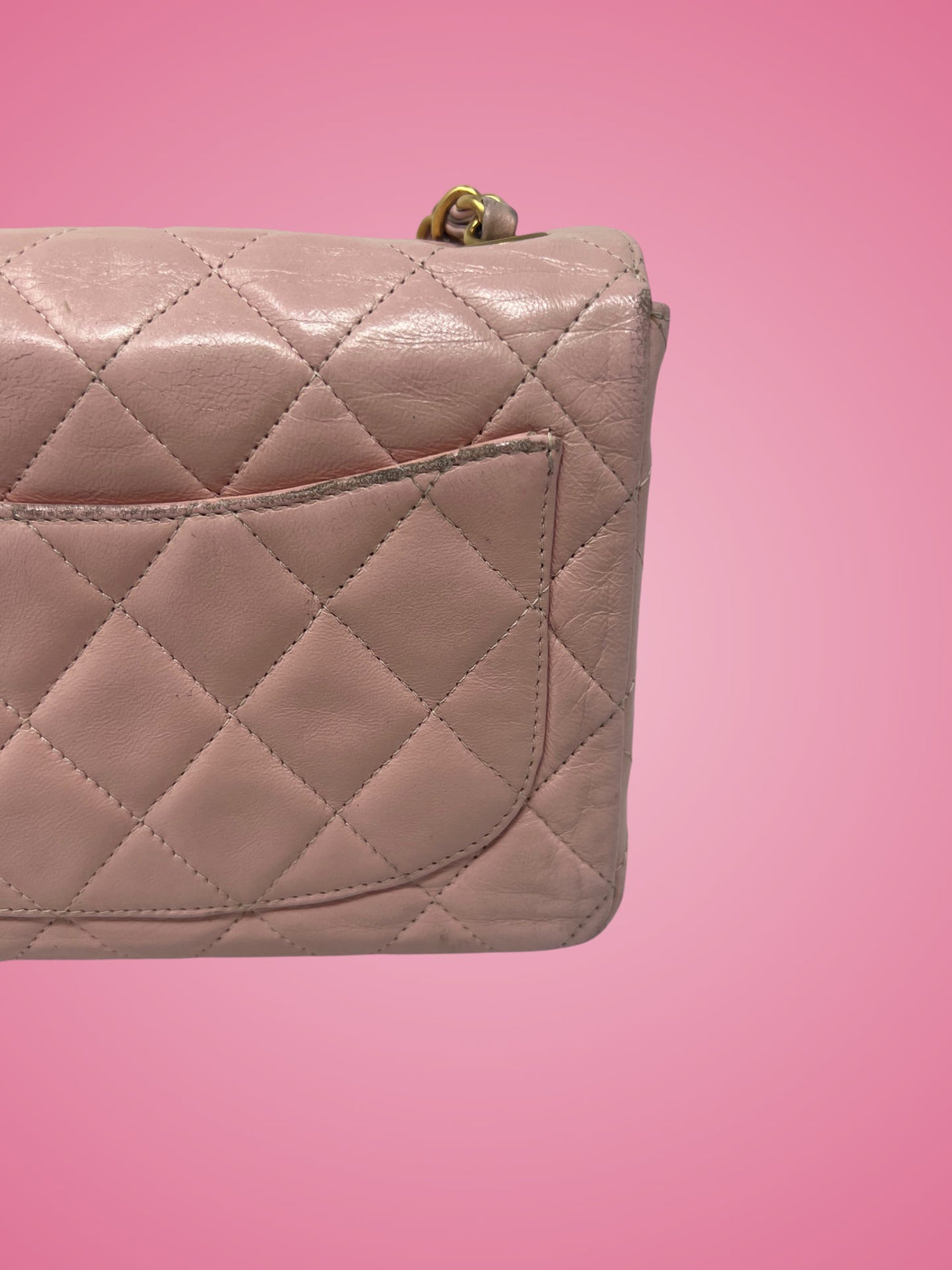 Chanel Mini Classic Flap Pink Leather