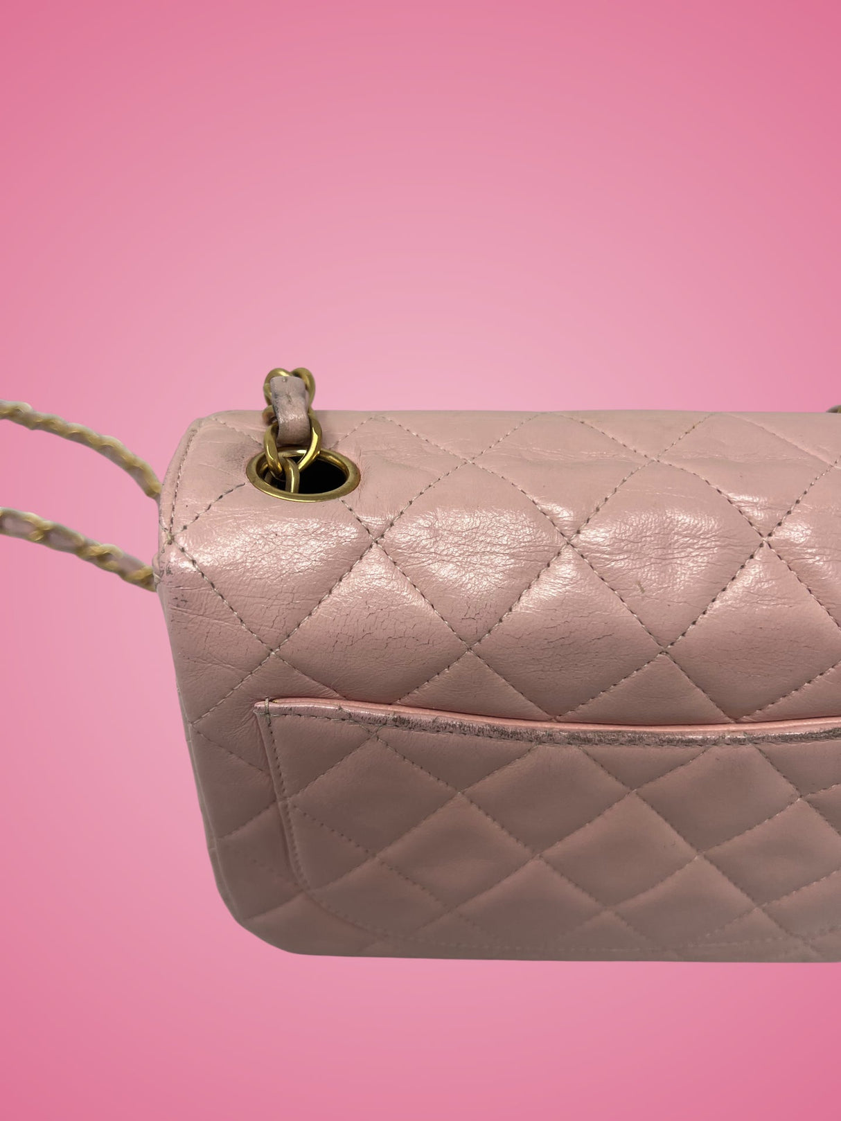 Chanel Mini Classic Flap Pink Leather