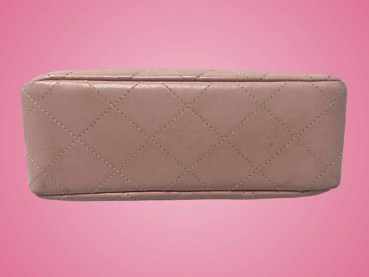 Chanel Mini Classic Flap Pink Leather