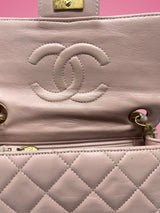 Chanel Mini Classic Flap Pink Leather