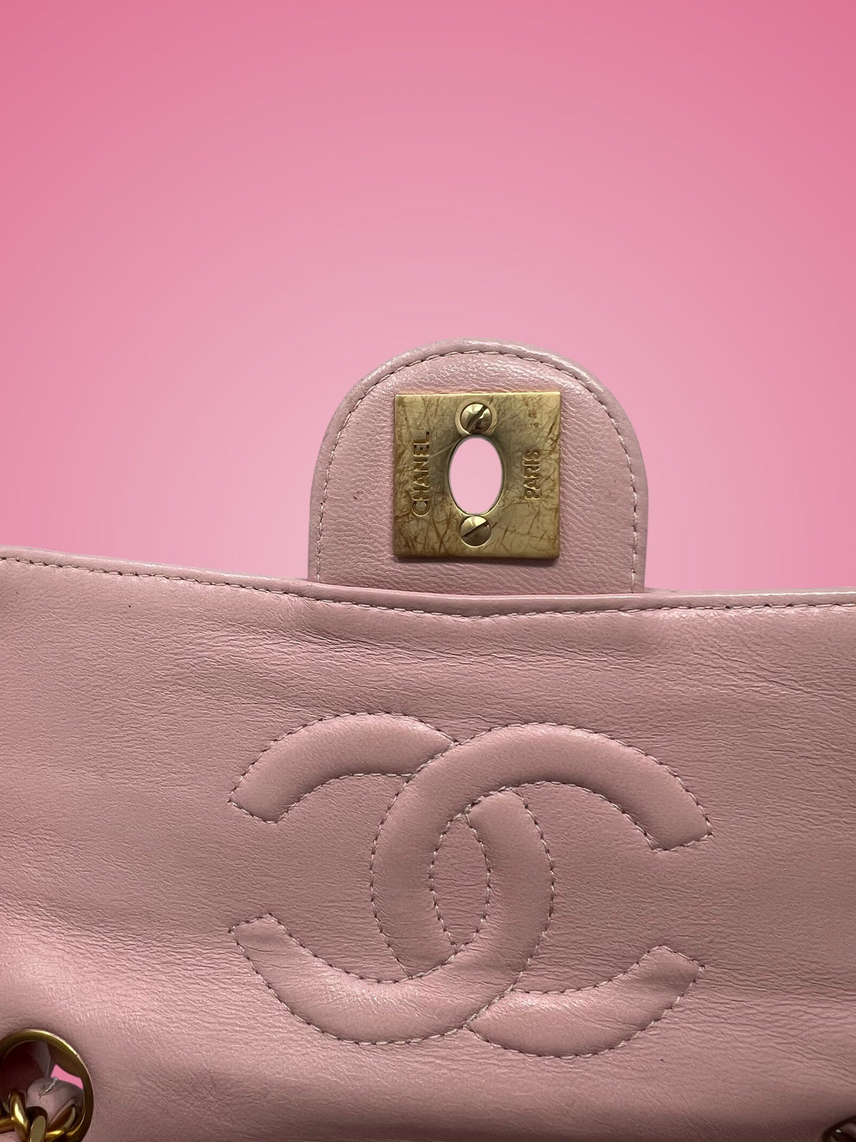 Chanel Mini Classic Flap Pink Leather