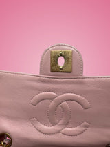 Chanel Mini Classic Flap Pink Leather