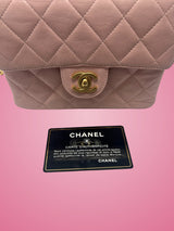 Chanel Mini Classic Flap Pink Leather
