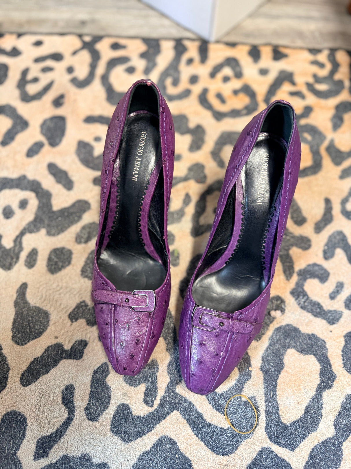 Giorgio Armani Purple Pumps