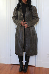 Leather coat