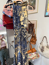 Roberto Cavalli Blue Swirl Sleeveless Dress