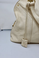 YSL Cream Large Muse Bag