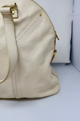 YSL Cream Large Muse Bag
