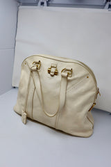 YSL Cream Large Muse Bag