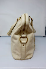 YSL Cream Large Muse Bag