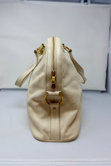 YSL Cream Large Muse Bag