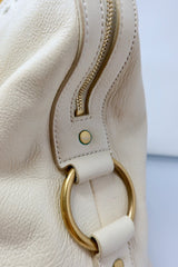 YSL Cream Large Muse Bag