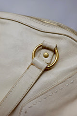 YSL Cream Large Muse Bag