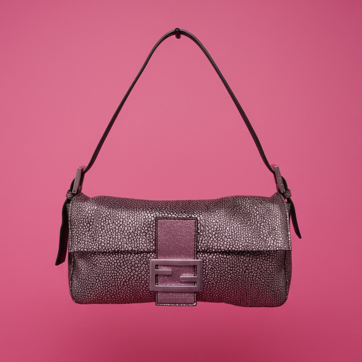Fendi Baguette Pink Glitter