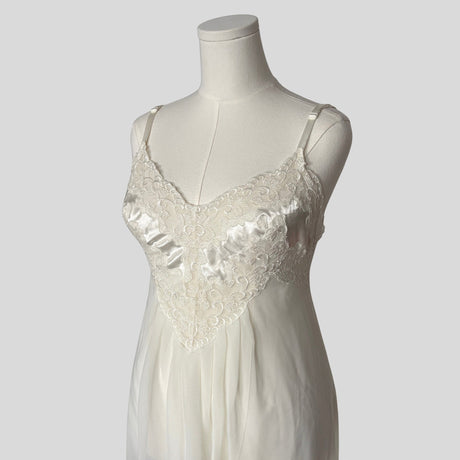 Sheer embroidered lace bust bridal gown