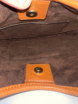 YSL Saint Tropez Brown Suede & Leather Bag