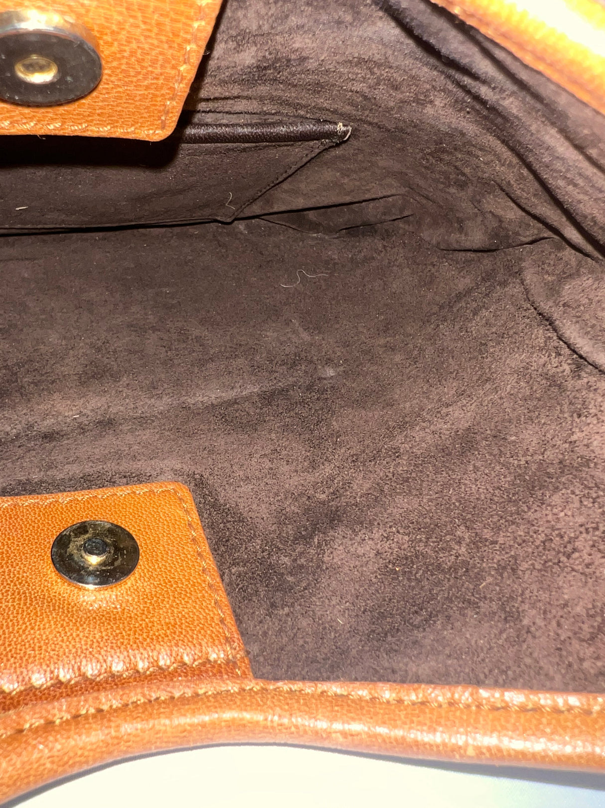 YSL Saint Tropez Brown Suede & Leather Bag