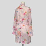Sheer pastel floral robe