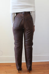 Brown leather