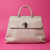 Gucci Bamboo Top Handle Bag White Leather