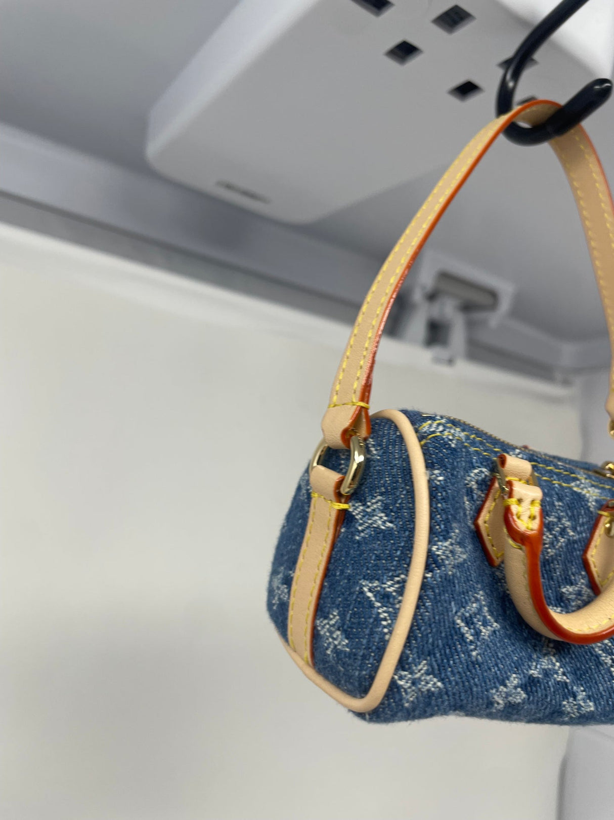 Louis Vuitton x Takashi Murakami Cherry Monogram Denim Micro Speedy Bag Charm