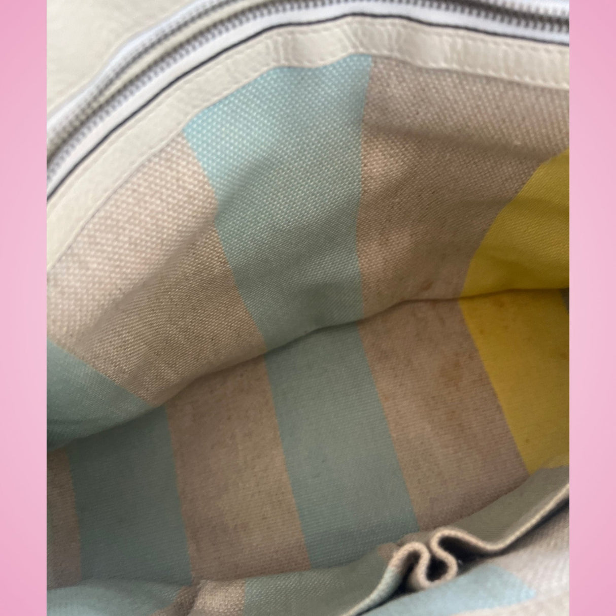 Gucci Bamboo Top Handle Bag White Leather