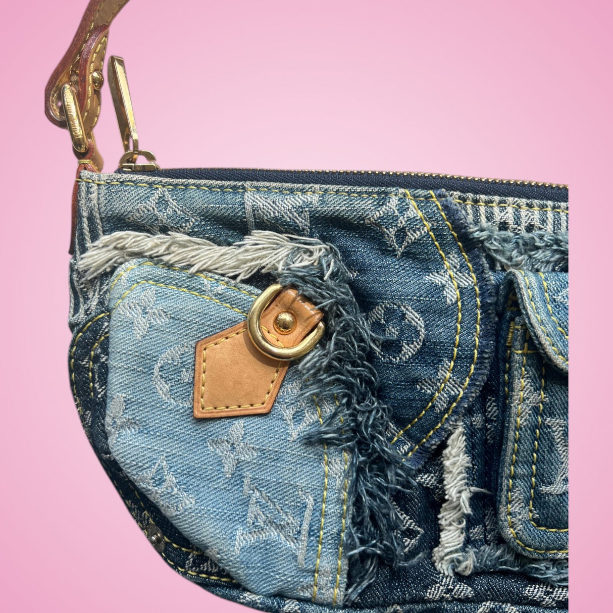 Louis Vuitton Monogram Denim Patchwork Bag