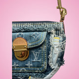 Louis Vuitton Monogram Denim Patchwork Bag