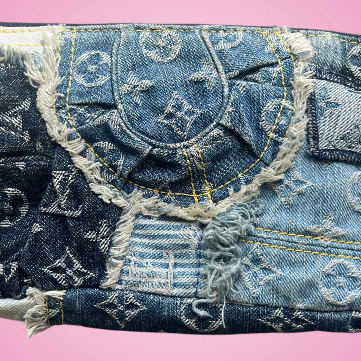 Louis Vuitton Monogram Denim Patchwork Bag