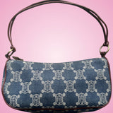 Celine Macadam Denim Pochette Blue