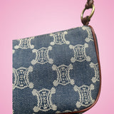 Celine Macadam Denim Pochette Blue