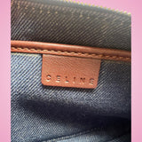 Celine Macadam Denim Pochette Blue