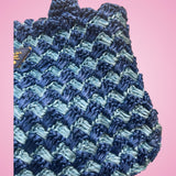 Prada Raffia Canapa Tote Bag Blue