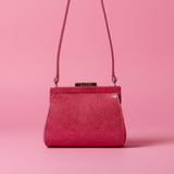 Gucci Tom Ford Era Pink Lizard Crossbody Evening Bag