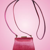 Gucci Tom Ford Era Pink Lizard Crossbody Evening Bag