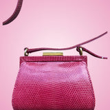 Gucci Tom Ford Era Pink Lizard Crossbody Evening Bag
