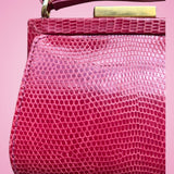 Gucci Tom Ford Era Pink Lizard Crossbody Evening Bag