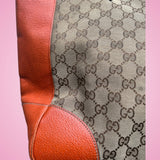Gucci Bree Monogram Convertible Tote Bag Orange