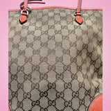 Gucci Bree Monogram Convertible Tote Bag Orange