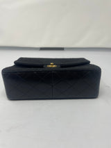 Chanel Cotton Timeless Classic Quilted Single Flap Shoulder Bag Chain Gold Hardware