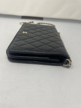 Chanel Black Wallet on Chain with Pearl Details