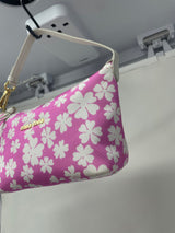 Miu Miu Pink Nylon Floral Mini Bag