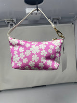 Miu Miu Pink Nylon Floral Mini Bag