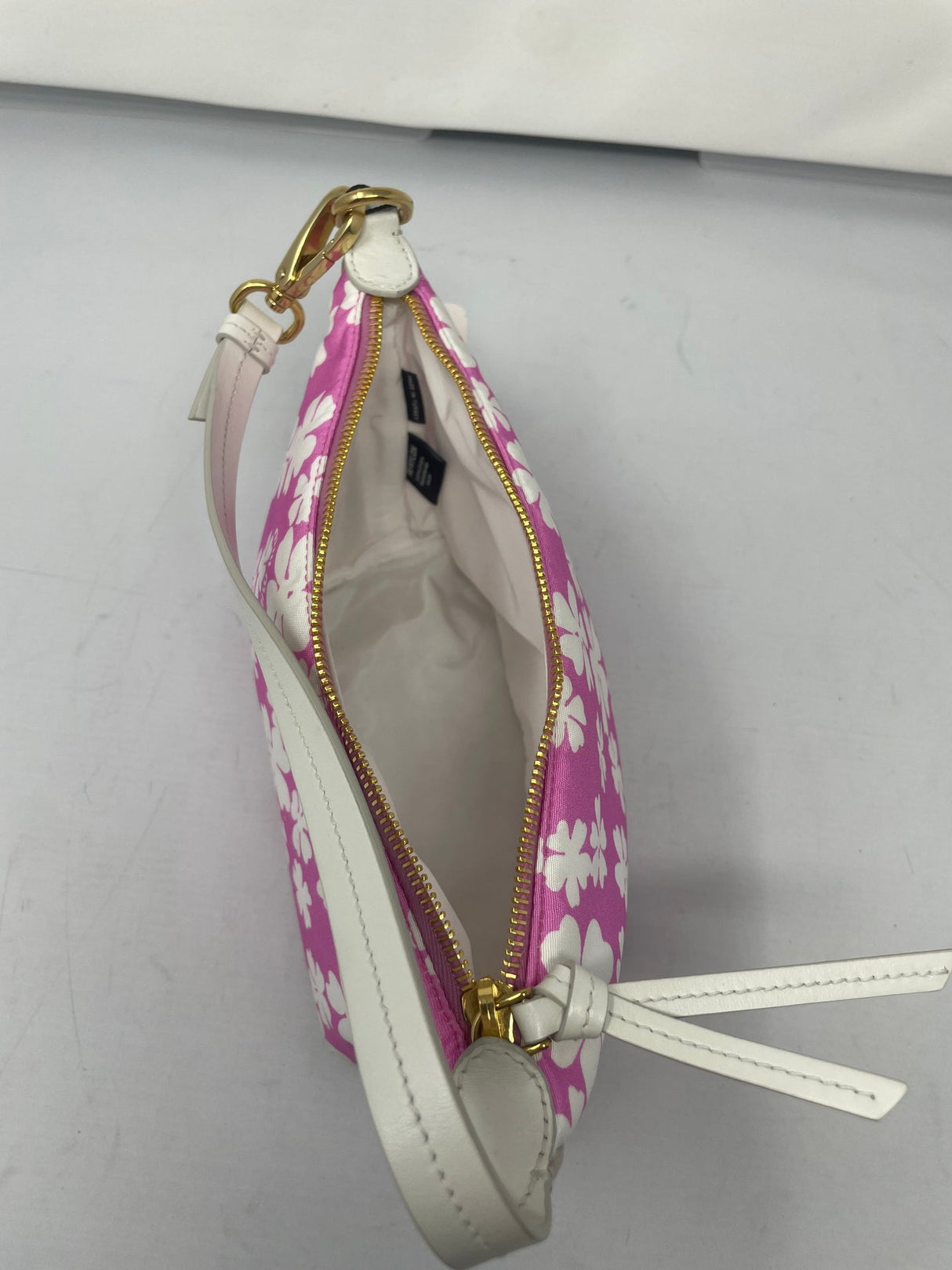 Miu Miu Pink Nylon Floral Mini Bag