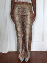 Snake print pants