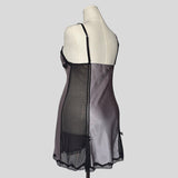 Silver lace trim chemise