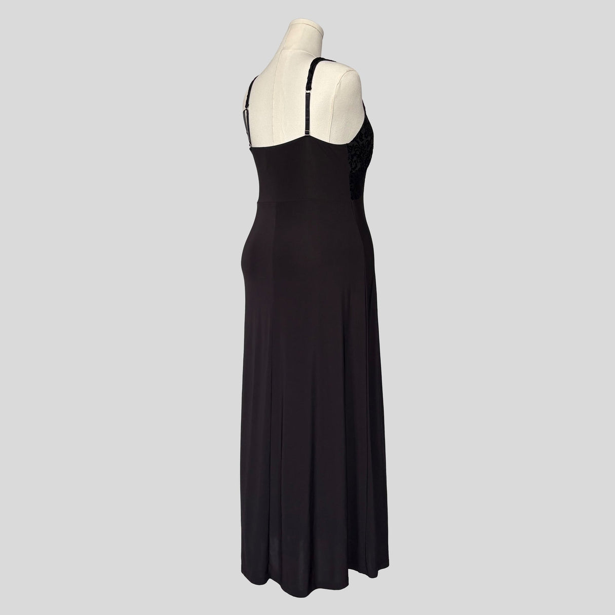 Velvet burnout bust gown
